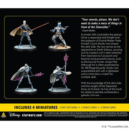 Shatterpoint Count Dooku Squad Pack - MiniHobby