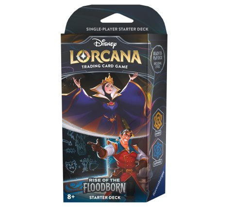 Disney Lorcana - Rise of the Floodborn Starter Deck: The Queen & Gaston (inclbooster)