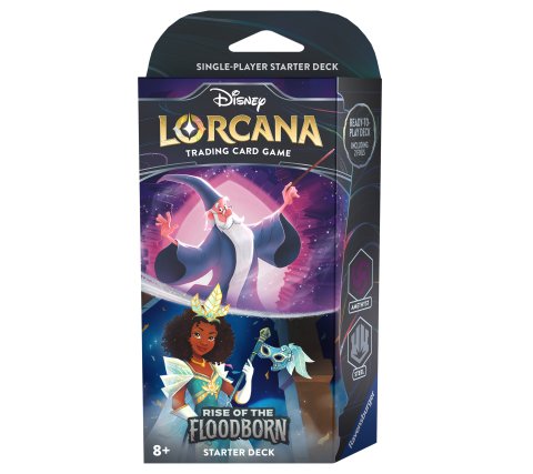 Disney Lorcana - Rise of the Floodborn Starter Deck: Merlin & Tiana (incl booster)