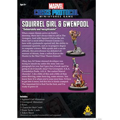 Marvel Crisis Protocol Squirrel Girl and Gwenpool - MiniHobby