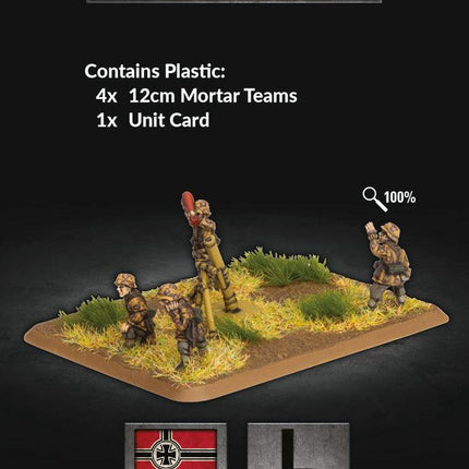 12cm SS Mortar Platoon (x4 Plastic) - MiniHobby