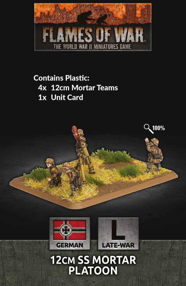 12cm SS Mortar Platoon (x4 Plastic) - MiniHobby
