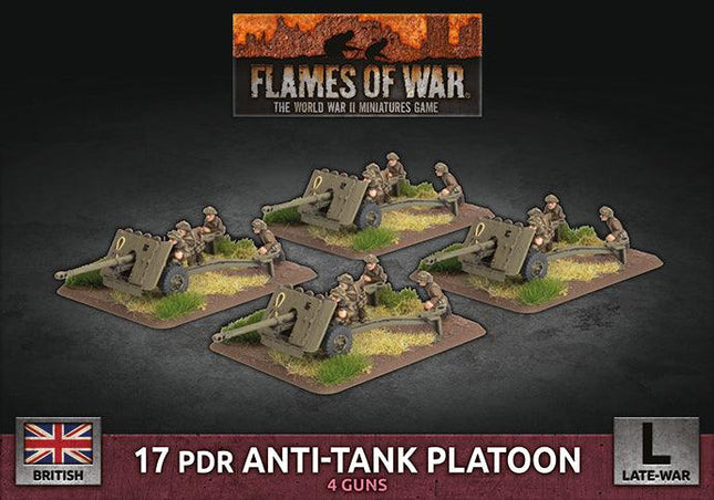 17 pdr Anti-Tank Platoon (x4 Plastic) - MiniHobby