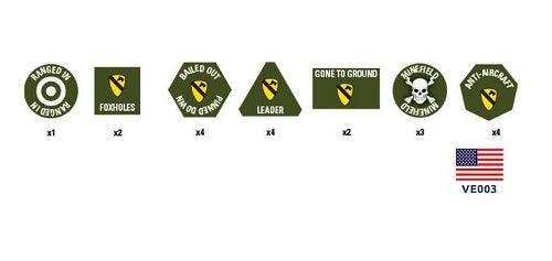 1st Cavalry Division (Airmobile) Token Set - MiniHobby