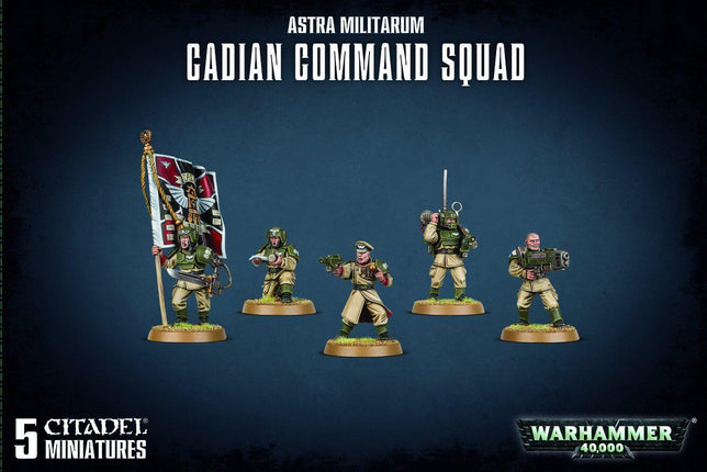 Astra Militarum Cadian Command Squad - MiniHobby