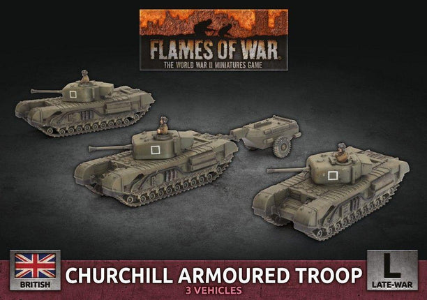 Churchill Armoured Squadron (x3 Plastic) - MiniHobby