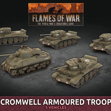 Cromwell Armoured Troop (x5 Plastic) - MiniHobby