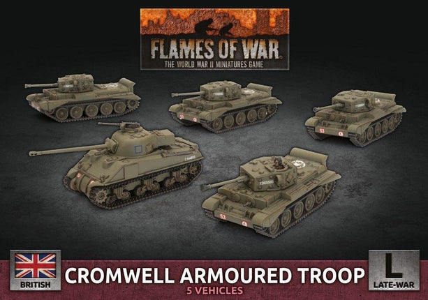 Cromwell Armoured Troop (x5 Plastic) - MiniHobby