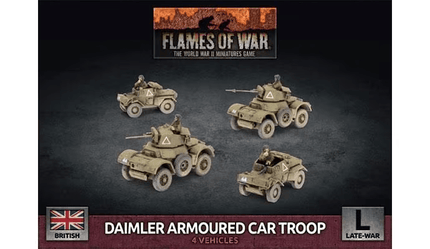 Daimler Armoured Car Troop (Plastic) - MiniHobby