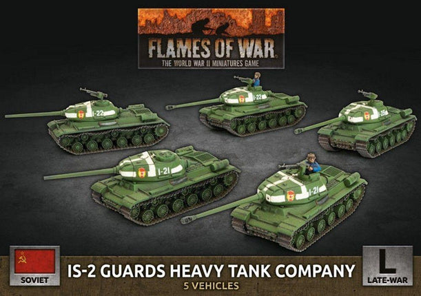 IS-2 Guards Heavy Tank Company (x5 Plastic) - MiniHobby