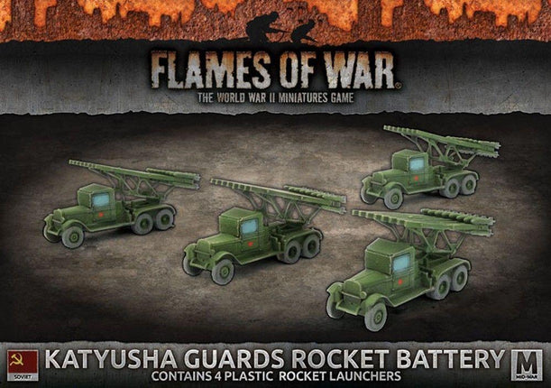 Katyusha Guards Rocket Battery (Mid War x4 Tanks Plastic) - MiniHobby