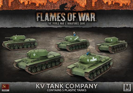 KV Tank Company (Mid War x5 Tanks Plastic) - MiniHobby