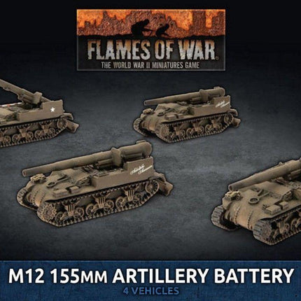 M12 155mm Artillery Battery (x4) - MiniHobby