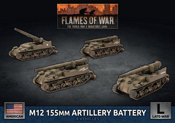 M12 155mm Artillery Battery (x4) - MiniHobby