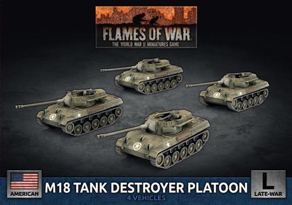 M18 Hellcat (76mm) Tank Destroyer Platoon (x4 Plastic) - MiniHobby