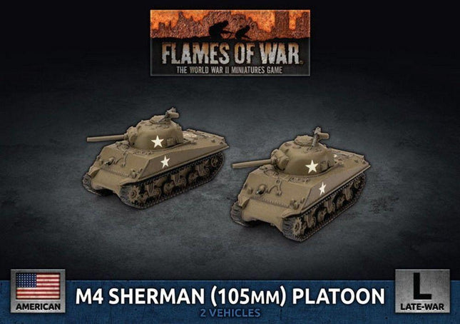 M4 Sherman (105mm) Assault Gun Platoon (x2 Plastic) - MiniHobby