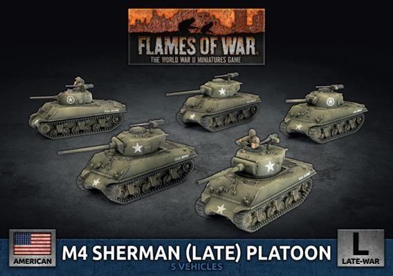 M4 Sherman (Late 75mm) (x5 Plastic) - MiniHobby
