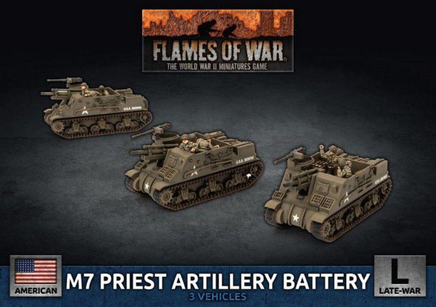 M7 Priest Artillery Battery (x3 Plastic) - MiniHobby