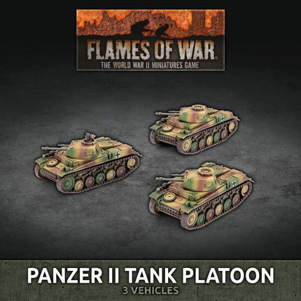 Panzer II Tank Platoon (x3 Plastic) - MiniHobby