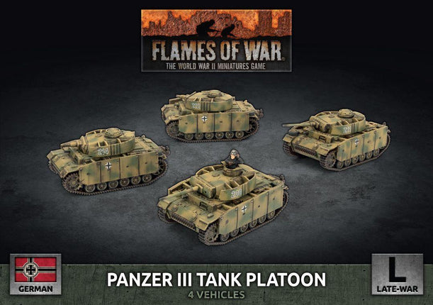Panzer III Tank Platoon (x4 Plastic) - MiniHobby