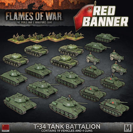 Red Banner T-34 Tank Battalion Army Deal - MiniHobby