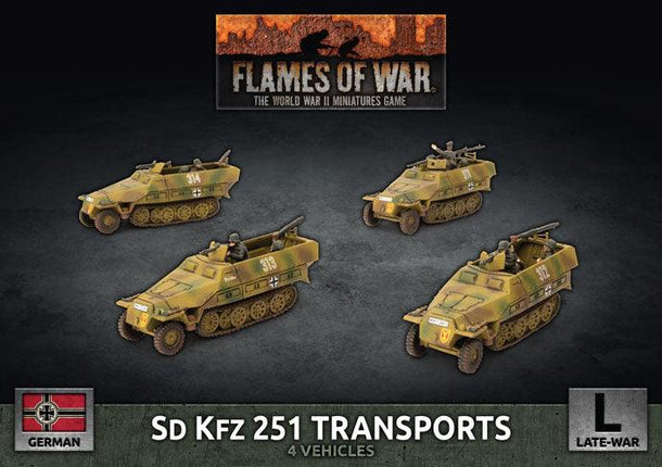 Sd Kfz 251 Transports (x4 Plastic) - MiniHobby