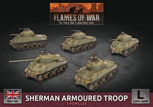 Sherman Armoured Troop (x5 Plastic) - MiniHobby