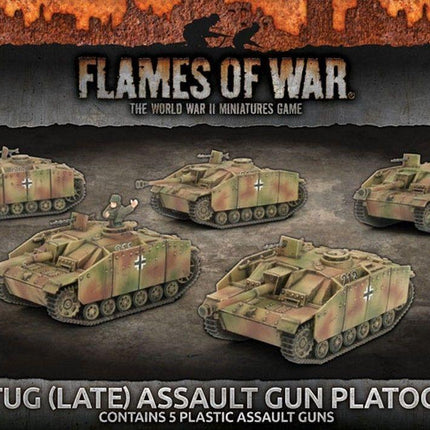 StuG (Late) Assault Gun Platoon (Mid War x5 Tanks Plastic) - MiniHobby
