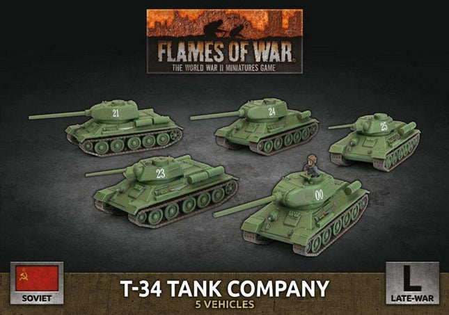 T-34 Tank Company (x5 Plastic) - MiniHobby