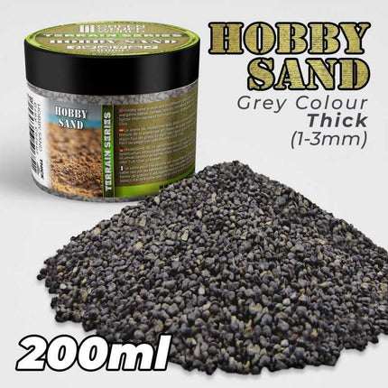 Thin Hobby Sand - Dark Grey 200ml - - MiniHobby