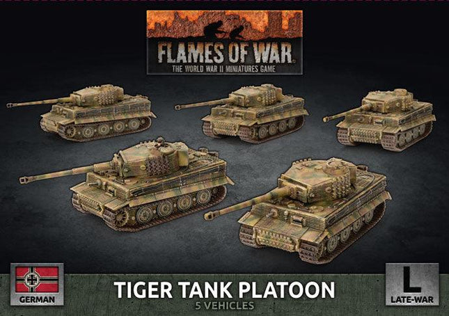 Tiger Heavy Tank Platoon (x5 Plastic) - MiniHobby