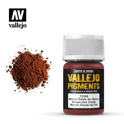 Vallejo Pigment Brown Iron Oxide - MiniHobby