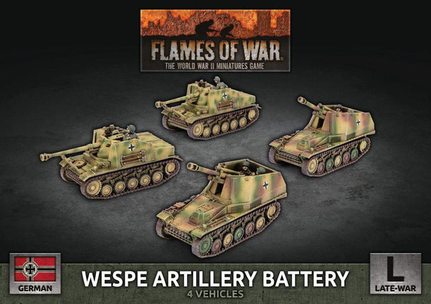 Wespe Artillery Battery (x4 Plastic) - MiniHobby